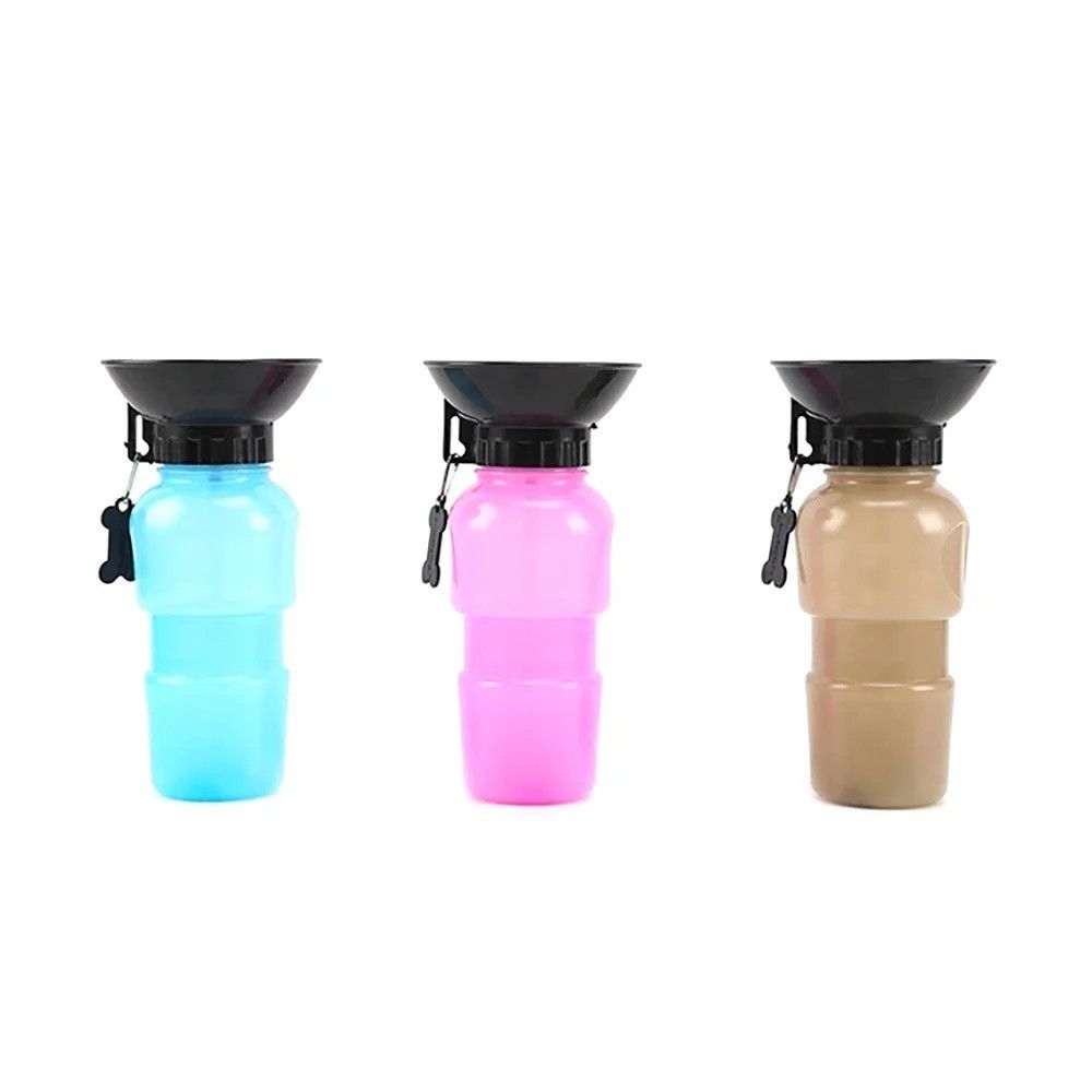 Бутылка поилка для животных Pet Bottle 500 мл с тарелкой, поилка для собак