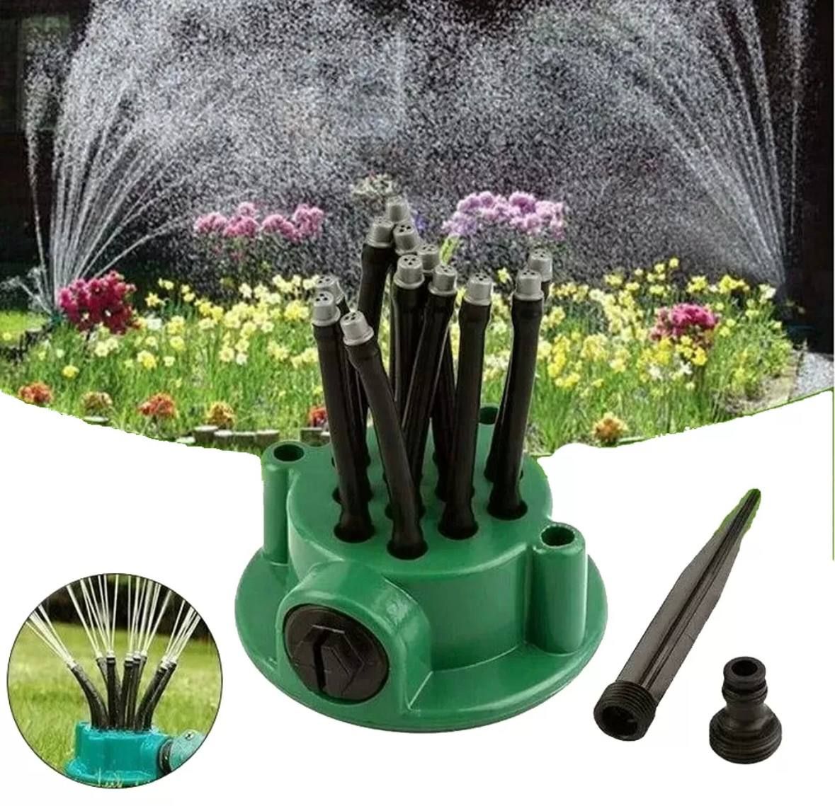 Ороситель Water Sprinklers 360 для полива, Спринклерный ороситель - распылитель для газона 360 Multifunctional Water Sprinklers, Умная система полива 12 в 1, Поливочная система автоматическая, Дождеватель огородный, Разбрызгиватель для сада