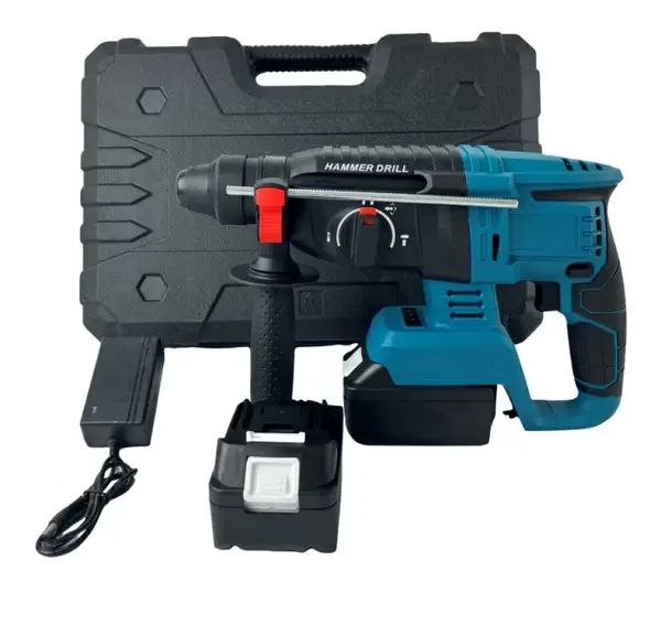 Дрель-перфоратор Bosch GB-1135-6 на 2 аккумулятора в чемодане, Аккумуляторный бесщеточный перфоратор 4000 уд/мин 1100 об/мин