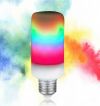 Лампа LED Flame Bulb RGB с эффектом пламени огня E27 интерьерная, Светодиодная лампочка с имитацией эффекта пламени огня