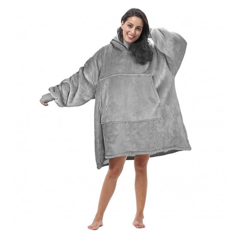 Толстовка плед с капюшоном Huggle Ultra Plush Blanket Hoodie