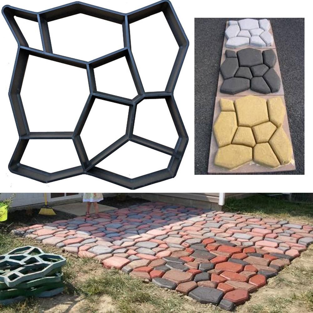 Форма для садовой дорожки 45x45 см, трафарет для тротуарной плитки, форма для тротуарной плитки, форма для брусчатки