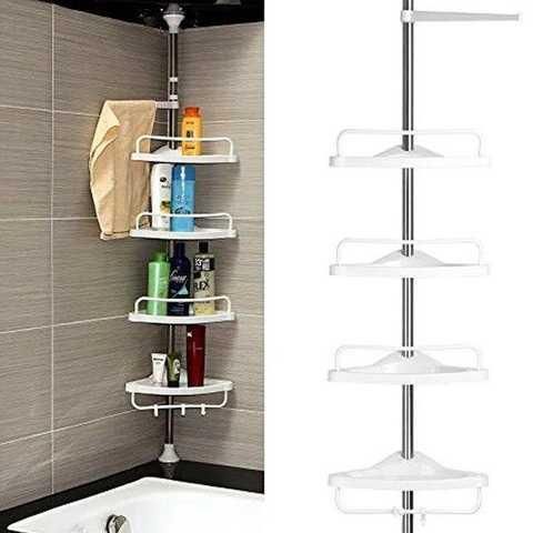 Угловая полка для ванной комнаты Multi Corner Shelf GY-188 белая