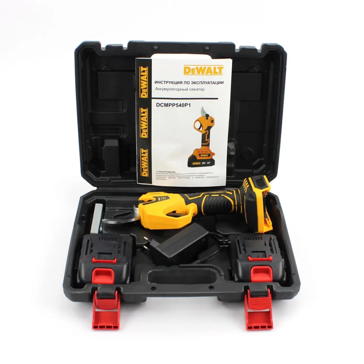 Секатор аккумуляторный DeWalt DCMPP540P1 24V 5AH на 2 аккумулятора