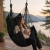 Подвесное кресло гамак Brazilian Comfort 130х100 с 2 подушками до 120 кг, бразильский гамак + 2 подушки 40х40см, садовое подвесное кресло для дома и дачи