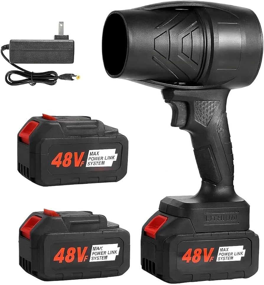 Аккумуляторная воздуходувка Supreto 48V 5AH, воздуходувка-пылесос 2 в 1, Портативный воздуходув