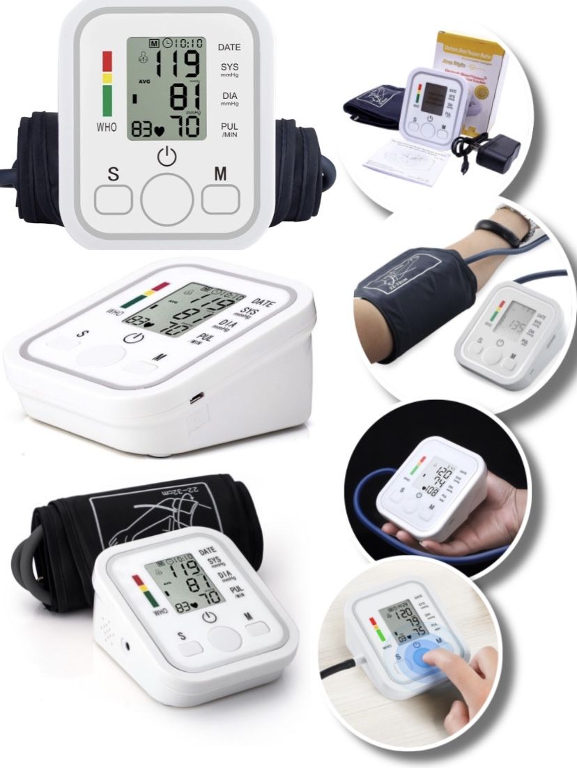Автоматический тонометр Sunnymed Arm Style B02R плечевой, устройство для измерения давления, частоты пульса, индикатор аритмии