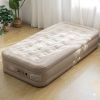 Надувной матрас со встроенным насосом Comfort Rest 190×100×40 см, матрас одноместный с электрическим насосом и подушкой, надувная кровать