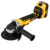 Аккумуляторная болгарка DeWalt DCG405N 900W 125мм на 2 аккумулятора 24V 5Ah. Беспроводная бесщёточная угловая шлифовальная турбинка