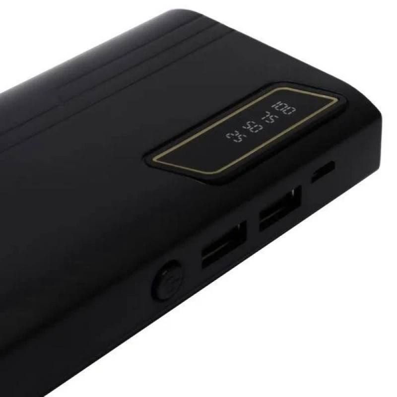 Power bank UN-3104 50000 mAh Мобильная зарядка внешний аккумулятор 2 USB порта, внешний аккумулятор повербанк с фонариком