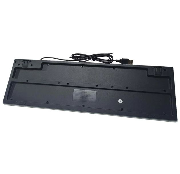 Клавиатуры KT-7300 / K-7300 С Подсветкой RGB, геймерская проводная USB яркая удобная функциональная игровая клавиатура ENG/RUS для ПК,для компютера для игр и для повседневной работы на русском