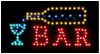 Светодиодная LED вывеска "Бар" 48 х 25 см.