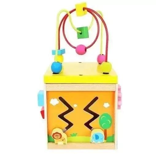 Деревянная игрушка Kabi бокс для изучения геометрических фигурок с 3х лет, развивает у ребенка внимание, мелкую моторику рук, координацию движений, мышление и способствует эмоциональному благополучию