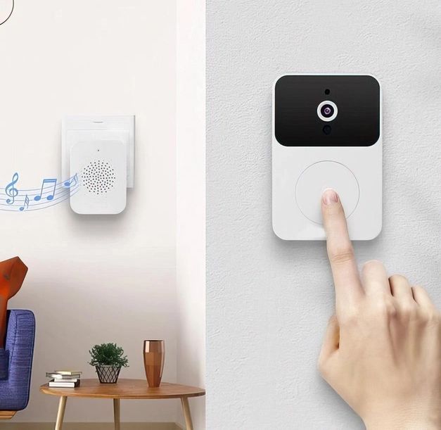 Домофон с камерой WiFi и датчиком движения Doorbell X9  Умный дверной многофункциональный видеозвонок, инновационный видеодомофон с удаленным контролем со смартфона, с функцией видеозаписи по срабатыванию датчика движения