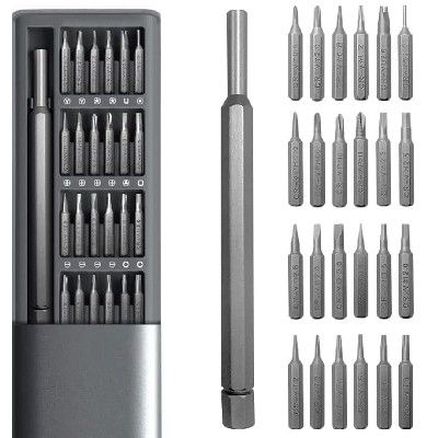 Набор многофункциональных отверток 25в1 магнитные биты Phillips Torx Hex Precision DIY в кейсе, Отвертка с насадками для работ с мелкими деталями