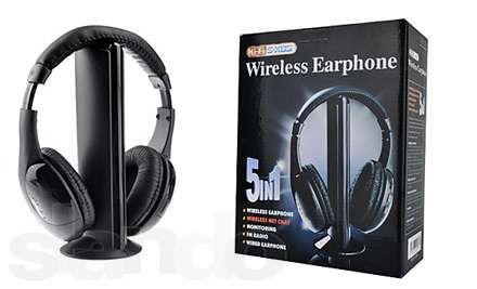Беспроводные наушники MH 2001 5в1 Hi-Fi S-XBS Wireless Headphone. Наушники без провода.