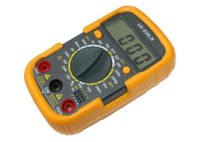 Мультиметр тестер DT-830LN, цифровой, питание 9в