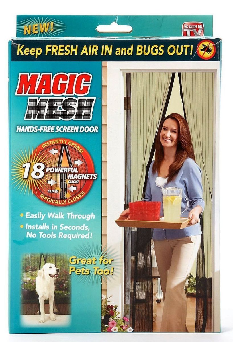 Дверная антимоскитная сетка на магнитах Magic Mesh