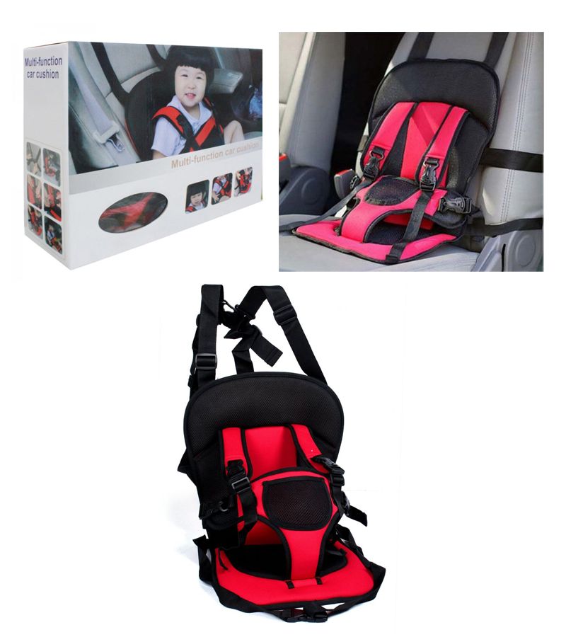 Детское бескаркасное автокресло Multi Function Car Cushion, Красное