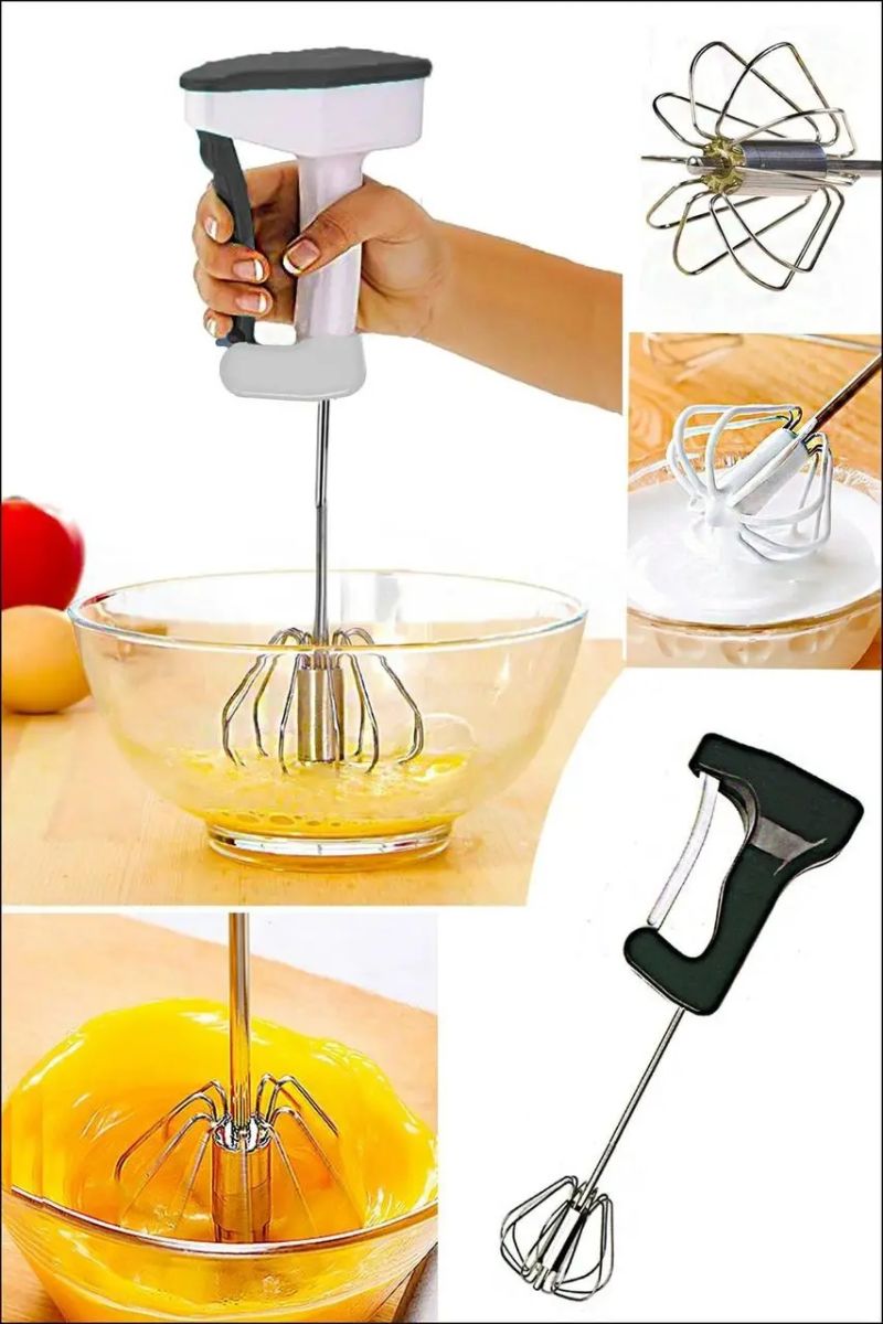 Ручной полуавтоматический кухонный венчик Kitchen whisk, Венчик для взбивания