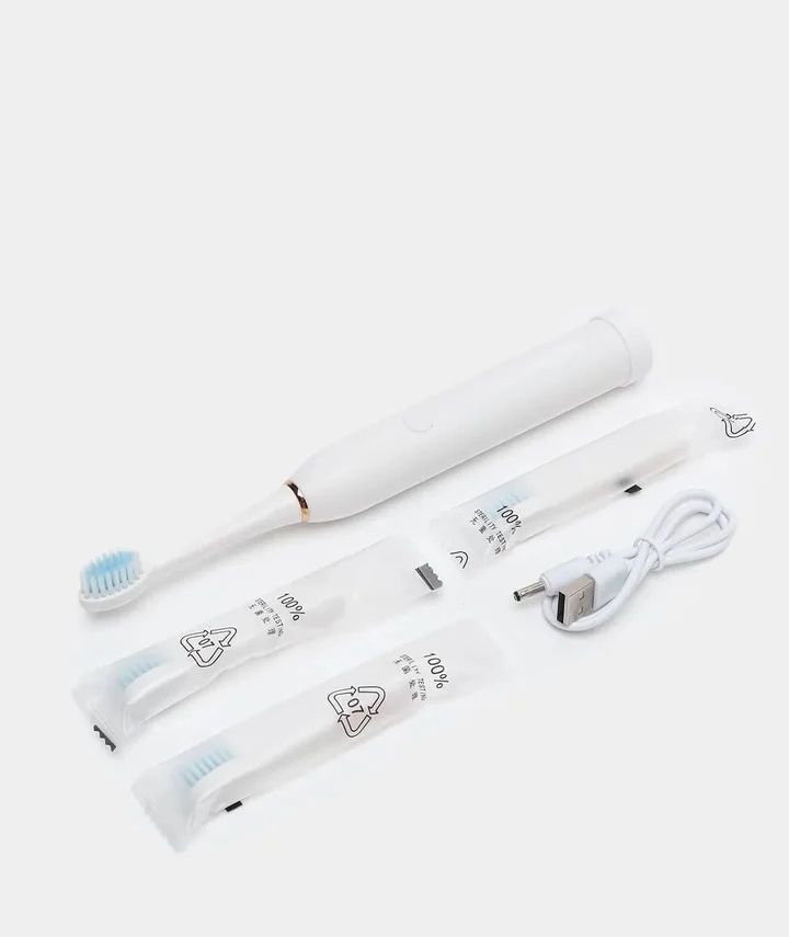 Аккумуляторная электрическая зубная щетка Sonic Toothbrush X-3, зубная щетка со сменными насадками