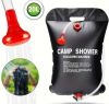 Переносной душ Camp Shower 20 литров, Мобильный походный душ для кемпинга, туристов, дачников, герметичный складной прочный надежный подвесной летний душ, насыщенный черный для лучшего нагрева от солнечных лучей