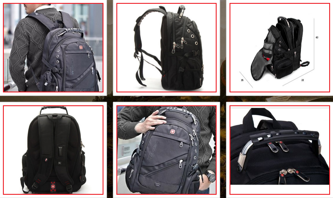 Рюкзак SWISS BAG 8810, Рюкзак Swiss Bag, Городской рюкзак, с отсеком для ноутбука