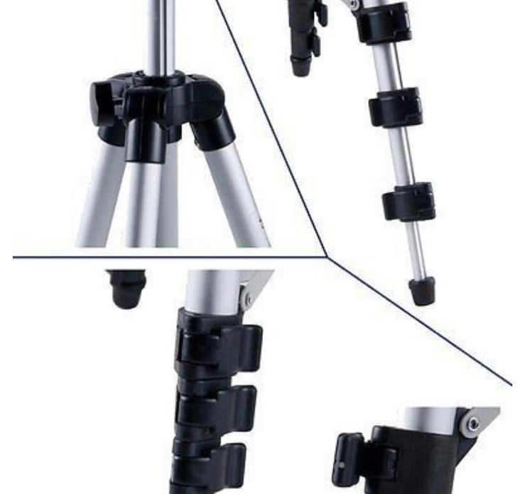 Телескопический штатив для фотоаппарата TRIPOD 3110 для камеры, телефона, трипод, тринога для фотоаппарата 360°