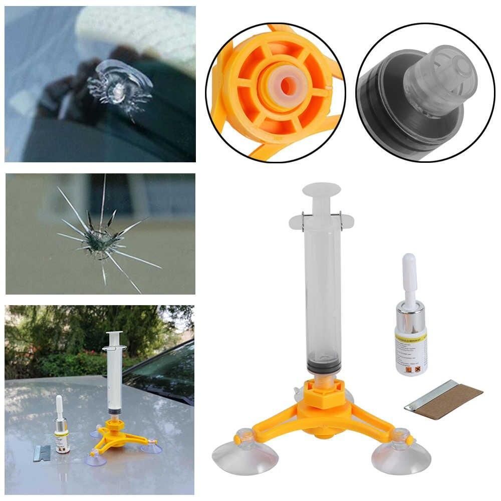 Комплект для ремонта сколов трещин лобового стекла Sunroz Windshield Repair Kit