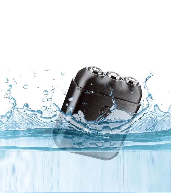 Портативная мини электробритва Kemei KM-1005, аккумуляторная роторная карманная мини бритва