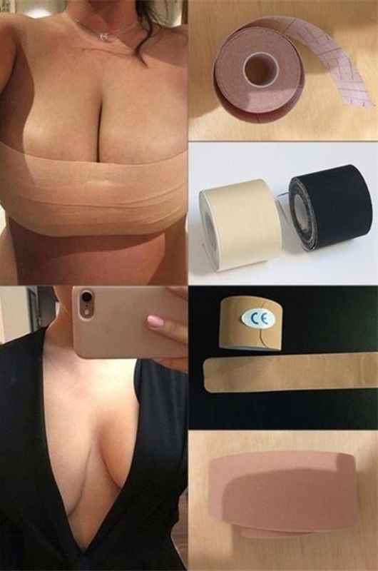 Тейп лента для груди Boob Tape 5см х 5м, Кинезио тейп для груди