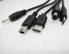 Портативная Универсальная Компактная Солнечная панель CCLamp CL-630 c USB кабелем 3W, мини-электростанция,батарея заряжаемая от солнца для зарядки любого мобильного телефона или устройства с мультикабелем 5в1