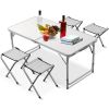 Раскладной стол чемодан Folding Table для пикника со стульями, стол туристический, стол для рыбалки