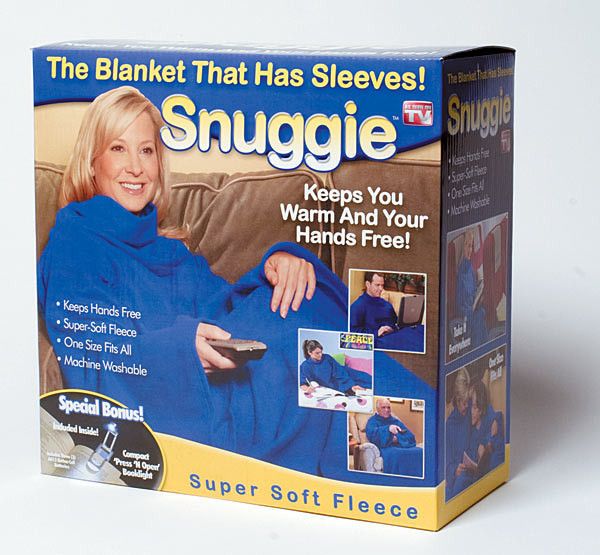 Плед, одеяло с рукавами SNUGGIE, плед халат, плед флисовый