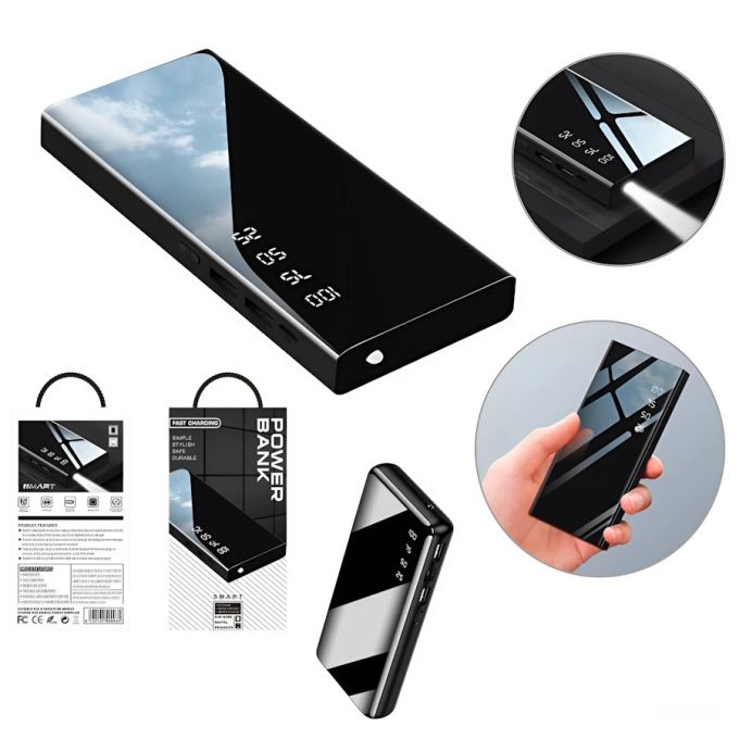 Power Bank 10000 мАч Fast Charging 1012, Портативная мобильная внешняя батарея павербанк 10000 мАч