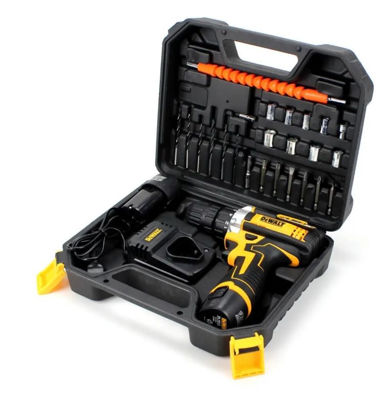 Аккумуляторный шуруповерт DeWalt DCF680Z2FA 12V  2AH Деволт с набором инструментов
