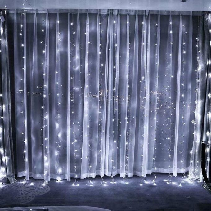 Светодиодная гирлянда штора водопад белый 3x2 м 240 диодов Xmas LED W-3