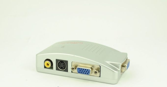 Конвертер VGA на AV S-Video TV (коробка оранж)
