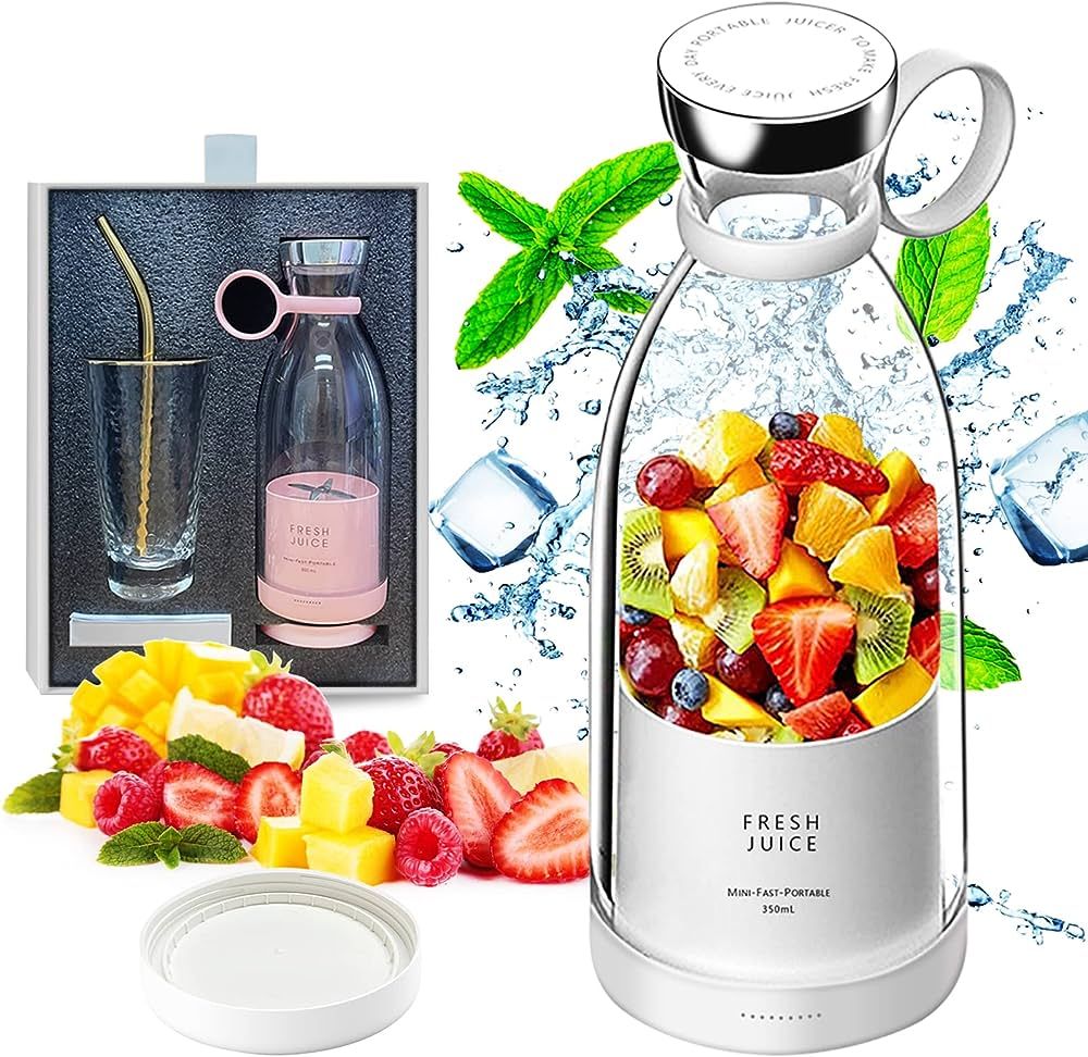 Портативный Блендер-бутылка Mini Juicer 350 мл беспроводной переносной мини измельчитель для фруктов, шейкер для смузи и коктейлей USB