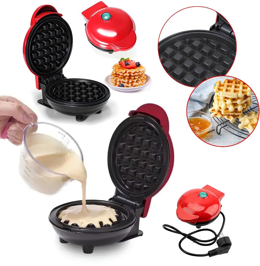 Электрическая мини вафельница Waffle Maker XL-287 с антипригарным покрытием