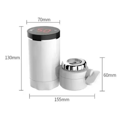 Проточный водонагреватель на кран с экраном Heating Faucet Delimano FT-005 электрический 3000 Вт, мгновенный нагрева воды