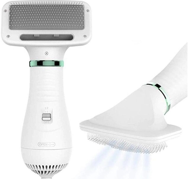 Фен-расчёска пылесос для шерсти собак и кошек 2 в 1 PET GROOMING DRYER, Фен для собак и кошек, Щетка-фен для животных