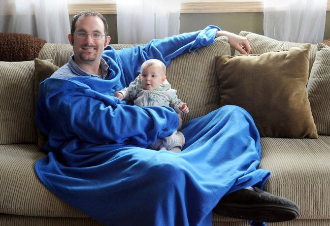 Плед, одеяло с рукавами SNUGGIE, плед халат, плед флисовый