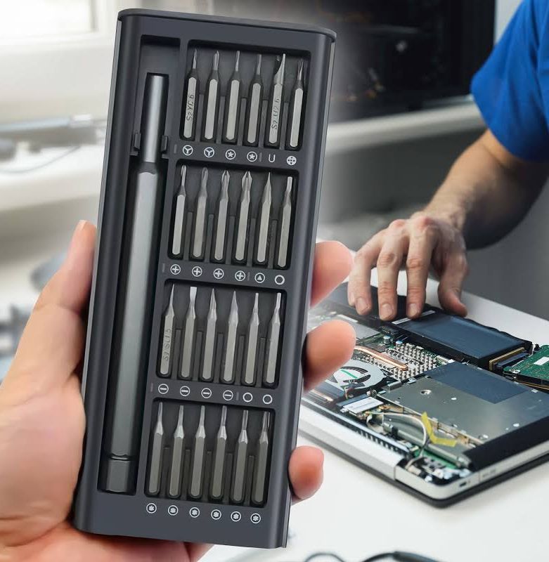 Набор многофункциональных отверток 25в1 магнитные биты Phillips Torx Hex Precision DIY в кейсе, Отвертка с насадками для работ с мелкими деталями
