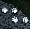 Светящиеся Следы Paw Print Light На Солнечной Батарее, Автономный уличный светильник в грунт, Уличный Тротуарный Светильник в форме следов, светодиодные следы с защитой от влаги, фонарь-лапки садовый газонный