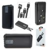Аккумулятор внешний WUW U40 20 000 мАч 2,1А 4в1,Повербанк универсальный, Power Bank Портативное зарядное устройство для зарядки мобильного телефона,наушников,планшета, хUSB порты и встроенные кабелиType-C, micro usb и lighting с быстрой зарядкой 