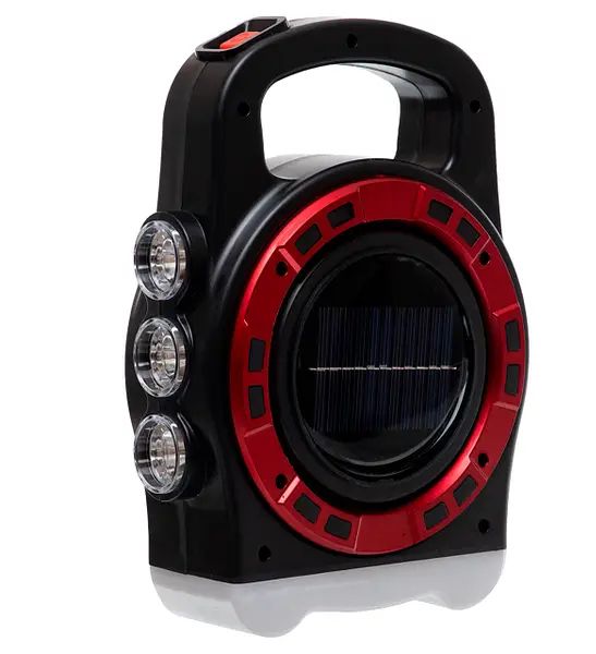 Кемпинговый фонарь HB-6678C 20W с солнечной панелью и фукцией павербанка 3 режима, многофункциональный фонарь с Power Bank microUSB