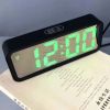 Многофункциональные часы настольные DT-6508 с будильником и USB зарядкой с зеленой подсветкой, компактные портативные универсальные лед часы, Электронные часы зеркальные,3 режима,время,дата,температура
