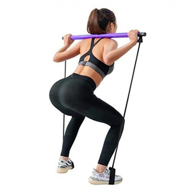 Легкий Портативный Тренажер Для Всего Тела Для Пилатес Portable Pilates Studio, Домашний универсальный прибор для пилатеса и силовых тренировок, подтянуть мышцы пресса, спины и ягодиц, для упражнений в стиле аэробики и гимнастики