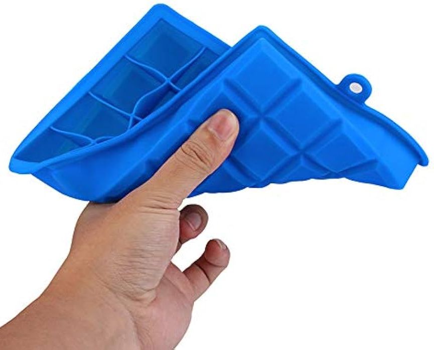 Универсальная практичная Силиконовая форма для льда с крышкой разные цвета 24 ячейки не деформируется, для многократного использования, удобная планшетка-контейнер для кубиков льда не впитывает запахи холодильника